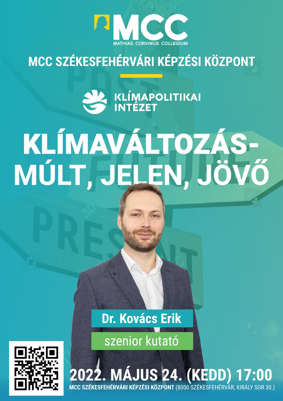 Az MCC Klímapolitikai Intézetének kutatója tart előadást Fehérváron